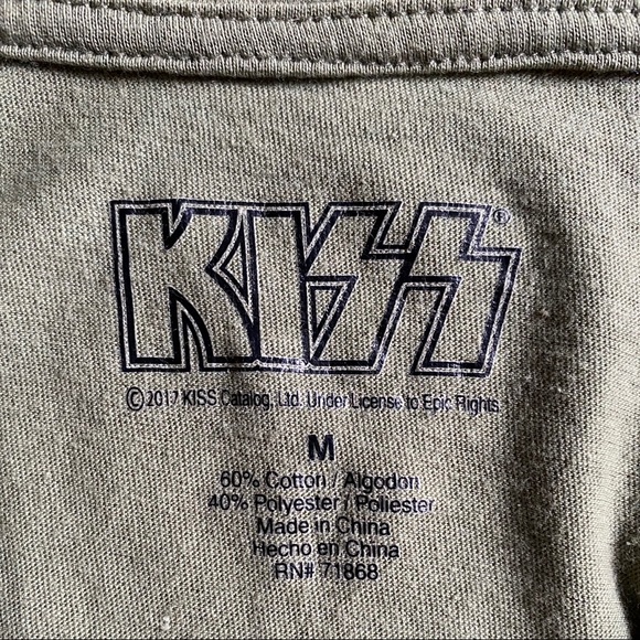 KISS U.S. Tour 76 Cropped Tie Top - Picture 8 of 8